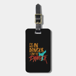 Die lustige schwarze Gürtel Kampfkunst Ich bin die Gepäckanhänger