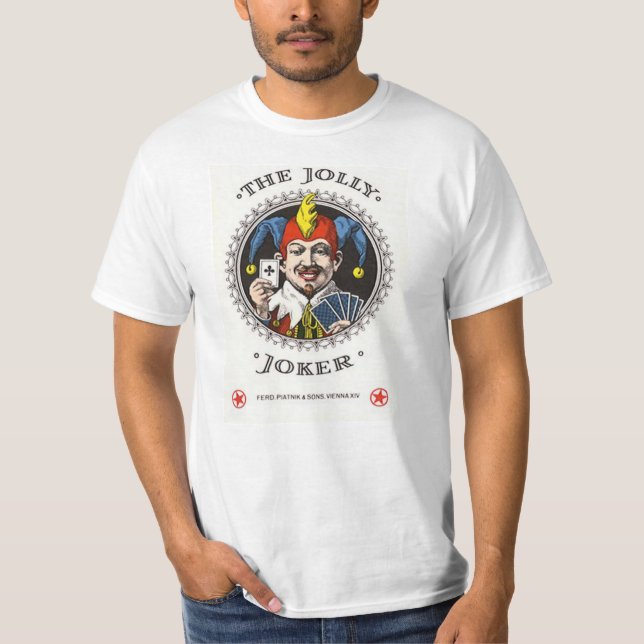 Die lustige Spielkartegraphik des Jokers T-Shirt (Vorderseite)