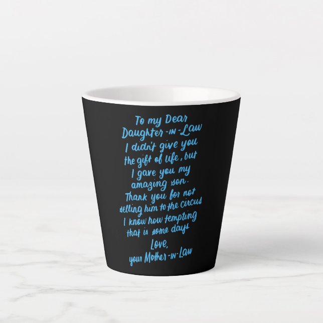 Die lustige Tochter im Jura zu meiner lieben Tocht Milchtasse (Vorderseite)