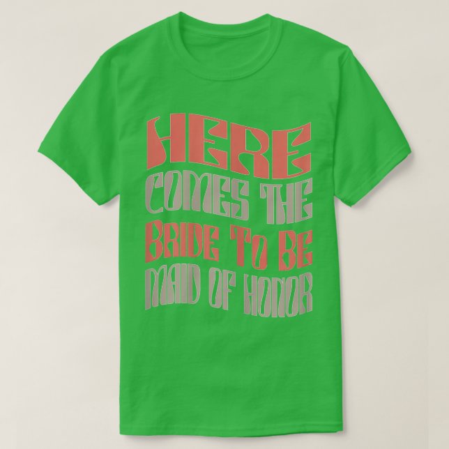 Die lustige Trauzeugin, die Ba passt T-Shirt (Design vorne)