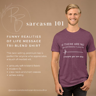 Die lustigen Realitäten des Lebens Botschaft Tri-B Tri-Blend Shirt