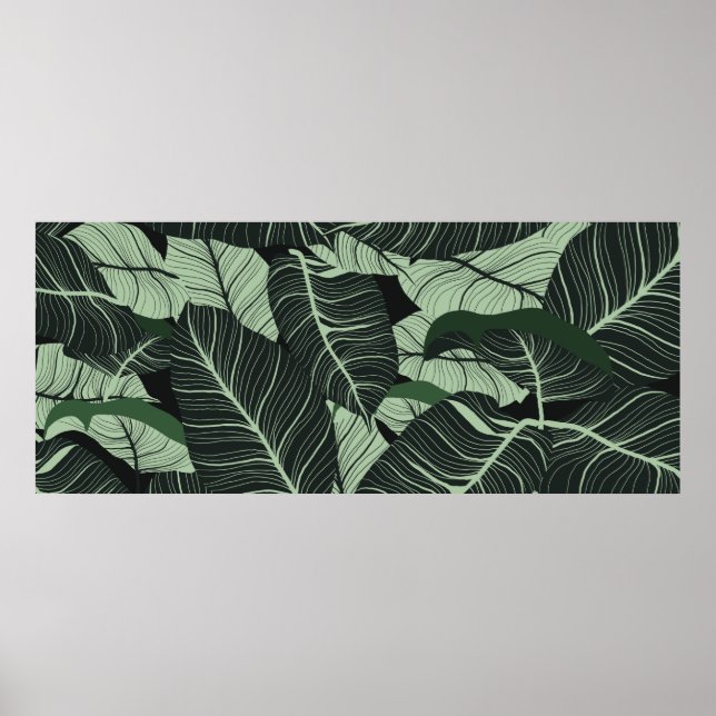 Die luxuriöse Natur verlasse den Hintergrund. Blum Poster (Vorne)