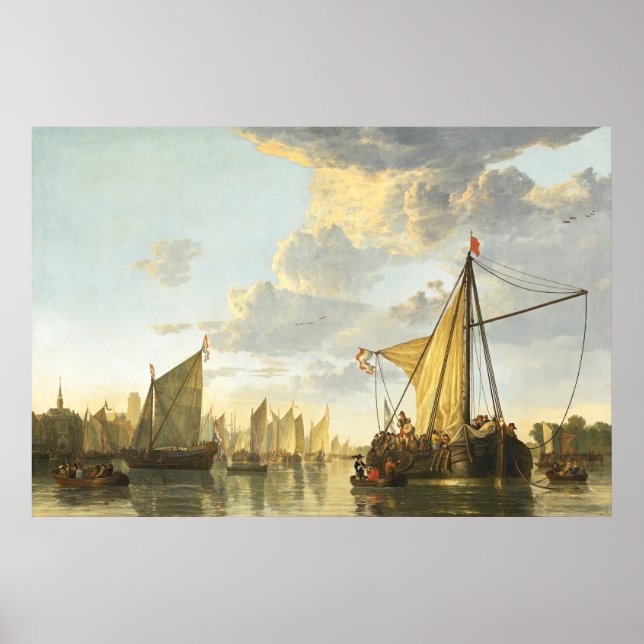 Die Maas bei Dordrecht Aelbert Cuyp Poster (Vorne)