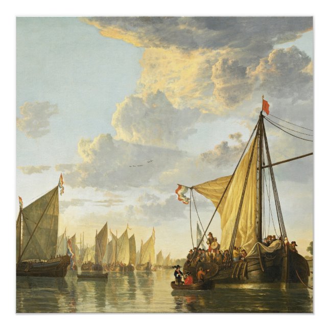 Die Maas bei Dordrecht Aelbert Cuyp Poster (Vorderseite)