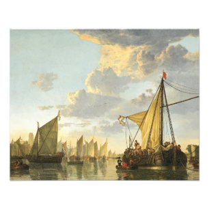 Die Maas in Dordrecht Fotodruck