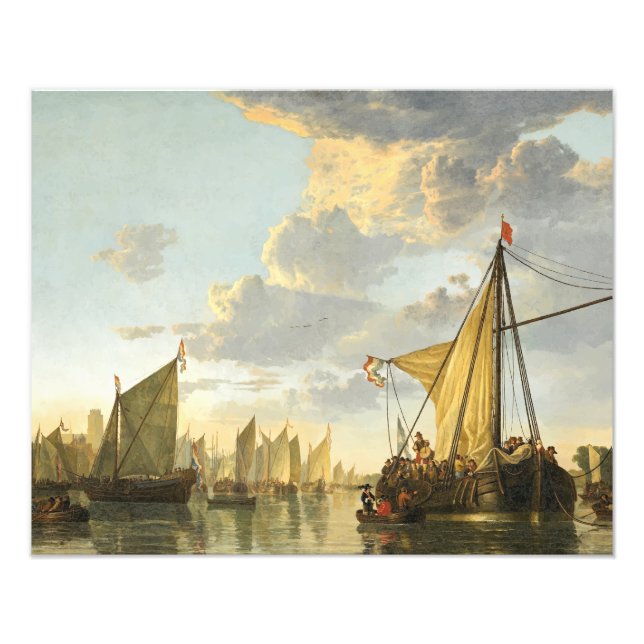 Die Maas in Dordrecht Fotodruck (Vorne)