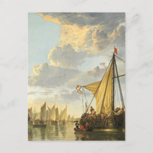 Die Maas in Dordrecht Postkarte