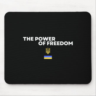 Die Macht der Freiheit Dreizack Ukrainische Flagge Mousepad