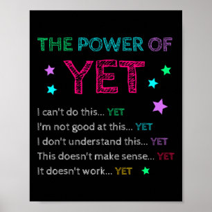 Die Macht des Doch Ck Zur Schule Inspirierender Le Poster