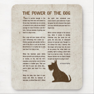 Die Macht des Hundes Gedicht - Rudyard Kipling  Mousepad