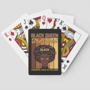 Die mächtigste Melanin Black Girl Spielkarten