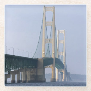 Die Mackinac-Brücke Glasuntersetzer