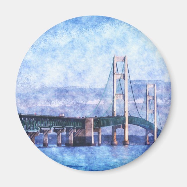 Die Mackinac-Brücke Magnet (Vorne)