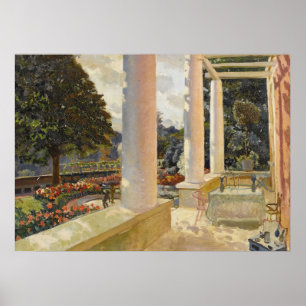 Die MacMonnies Anwesen Terrasse in Giverny Poster