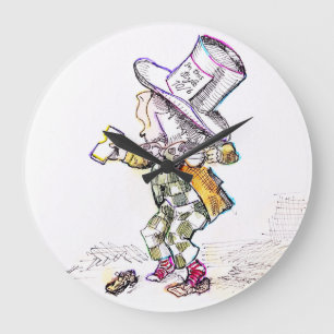 Die Mad Hatter Wall Clock Große Wanduhr