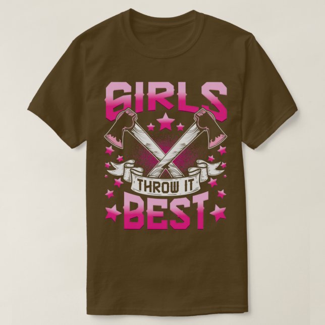 Die Mädchen, die sie wegwerfen, werfen am besten T-Shirt (Design vorne)