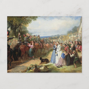 Die Mädchen, die wir hinter uns Links haben - die Postkarte