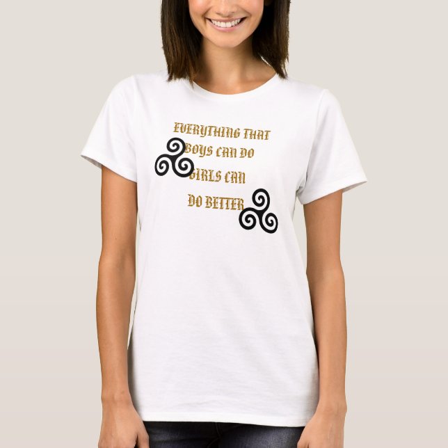 Die Mädchen-Gruppe T-Shirt (Vorderseite)