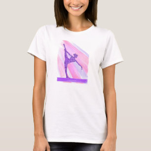 Die Mädchen-Gymnastik-T - Shirt der Frauen