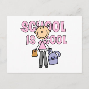 Die Mädchenschule ist Cool Postkarte