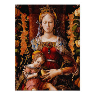 Die Madonna della Candeletta Carlo Crivelli Kunst Fotodruck