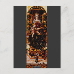 Die Madonna della Candeletta Carlo Crivelli Kunst Postkarte
