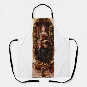 Die Madonna della Candeletta Carlo Crivelli Kunst Schürze