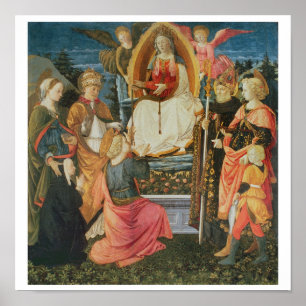 Die Madonna des heiligen Mädchens, 1456 (Temppera Poster