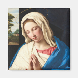 Die Madonna im Gebet, eine Landschaft jenseits Magnet