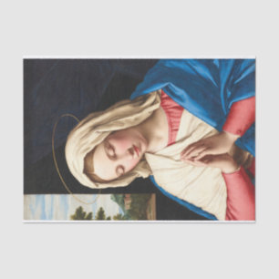Die Madonna im Gebet, eine Landschaft jenseits Seidenpapier