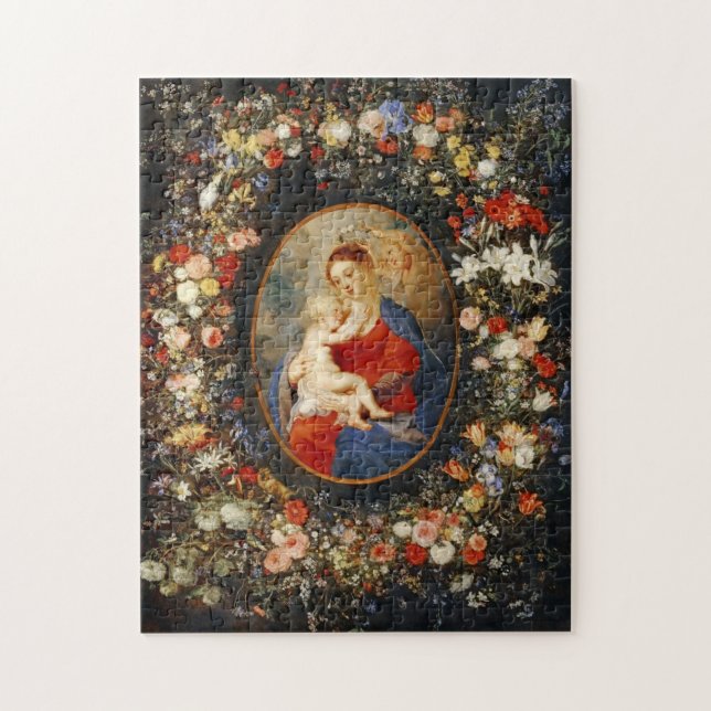 Die Madonna mit der Blume Garland Rubens (Vertikal)