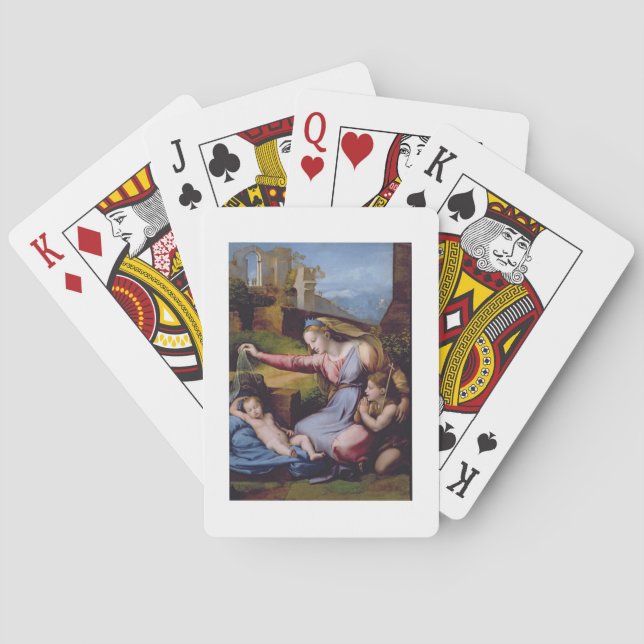 Die Madonna vom blauen Diadem oder die Madonna von Spielkarten (Rückseite)