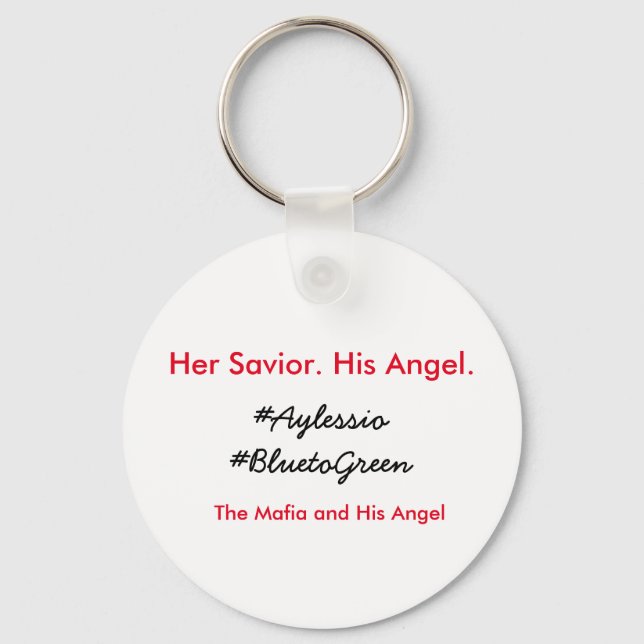 Die Mafia und sein Engel-Schlüsselanhänger Schlüsselanhänger (Vorderseite)