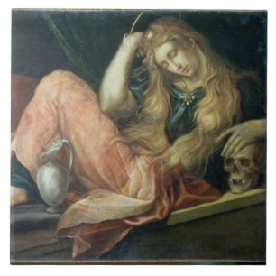Die Magdalene (Öl auf Leinwand) Fliese