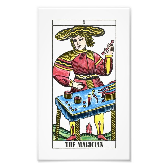Die Magician-Tarot-Karte Fotodruck (Vorne)