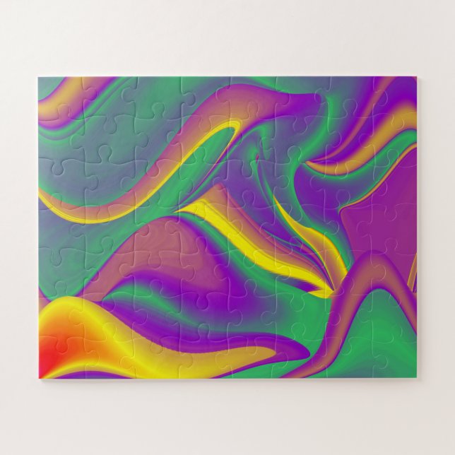 Die Magie der Farben Abstrakt 3D-Rainbowart (Horizontal)