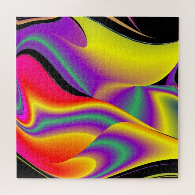 Die Magie der Farben Abstrakt 3D-Rainbowart (Horizontal)