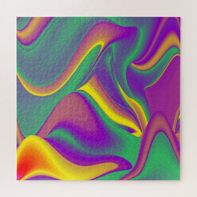 Die Magie der Farben Abstrakt 3D-Rainbowart (Horizontal)