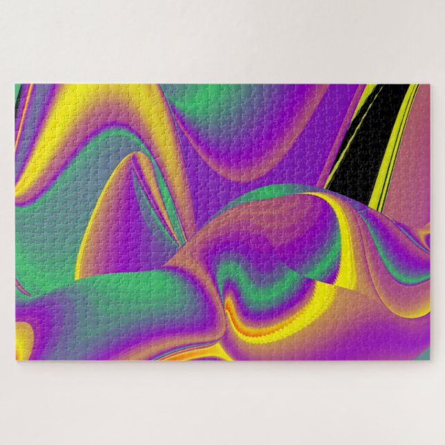 Die Magie der Farben Abstrakt 3D-Rainbowart (Horizontal)