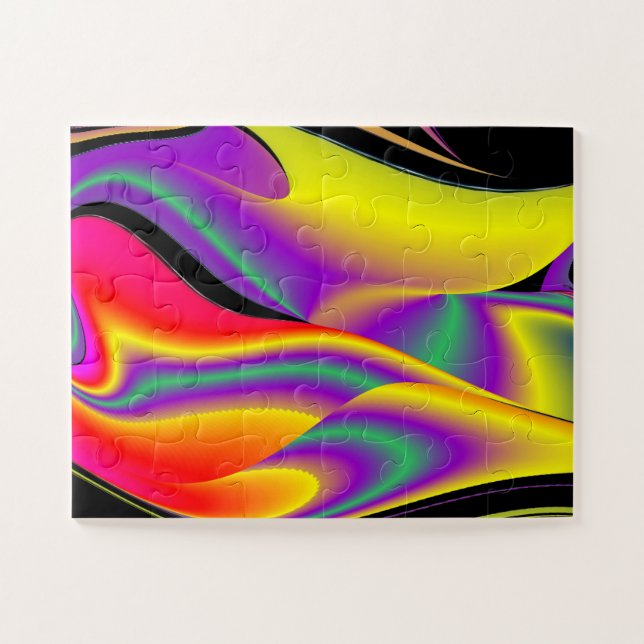 Die Magie der Farben Abstrakt 3D-Rainbowart (Horizontal)