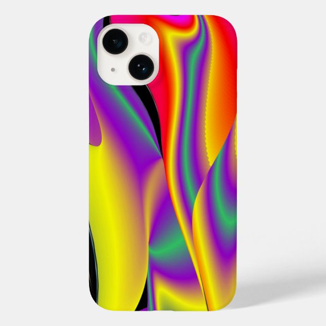 Die Magie der Farben Abstrakt 3D-Rainbowart Case-Mate iPhone 14 Hülle (Rückseite)