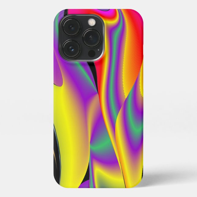 Die Magie der Farben Abstrakt 3D-Rainbowart iPhone 13 Pro Hülle (Rückseite)