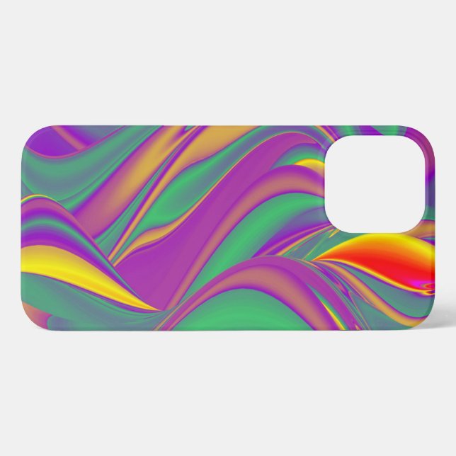 Die Magie der Farben Abstrakt 3D-Rainbowart iPhone 13 Pro Max Hülle (Rückseite (Horizontal))