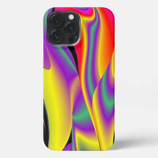 Die Magie der Farben Abstrakt 3D-Rainbowart iPhone 13 Pro Max Hülle (Rückseite)