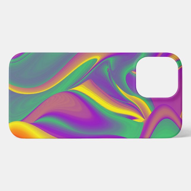Die Magie der Farben Abstrakt 3D-Rainbowart iPhone 13 Pro Max Hülle (Rückseite (Horizontal))