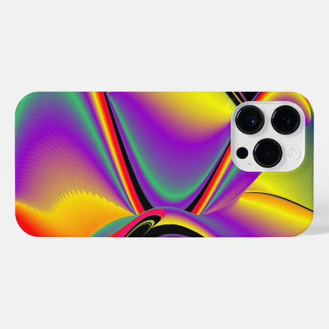 Die Magie der Farben Abstrakt 3D-Rainbowart iPhone 14 Pro Max Hülle (Rückseite (Horizontal))