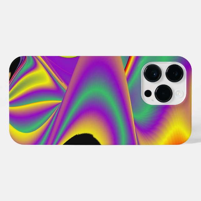 Die Magie der Farben Abstrakt 3D-Rainbowart iPhone 14 Pro Max Hülle (Rückseite (Horizontal))