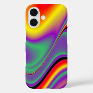 Die Magie der Farben Abstrakt 3D-Rainbowart iPhone 16 Hülle