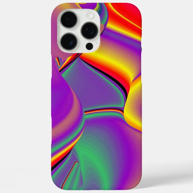 Die Magie der Farben Abstrakt 3D-Rainbowart iPhone 16 Pro Max Hülle (Rückseite)