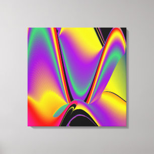 Die Magie der Farben Abstrakt 3D-Rainbowart Leinwanddruck